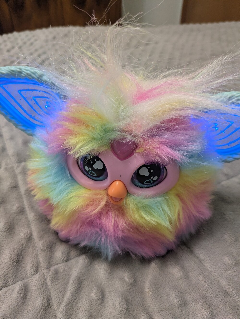2003 Colorful Rainbow Tie-dyed Furby Interactive Toy